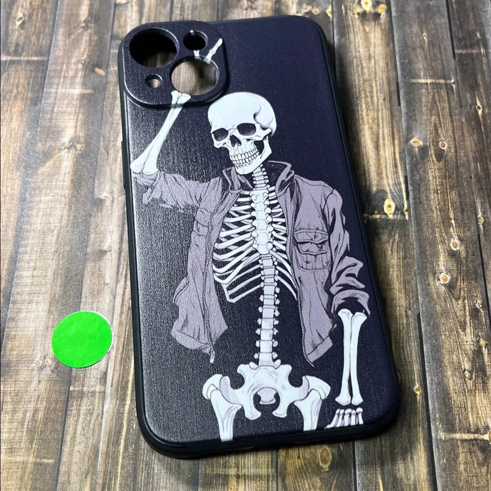 5for$10 Pilmdaoue with iPhone 14 Phone Case Skeleton Case Punk Aesthetic